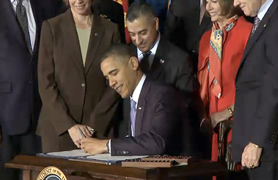 President Obama signs DADT repeal bill. Photo: Third Way