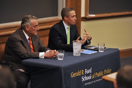 Sanford (Sandy) Weill and Harold Ford Jr.