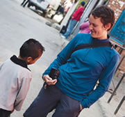 Maggie Koziol (MPP '07)<br />
in Nepal.