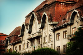 Downtown Timisoara, Romania.<br />Photo by Aaron Lynch.