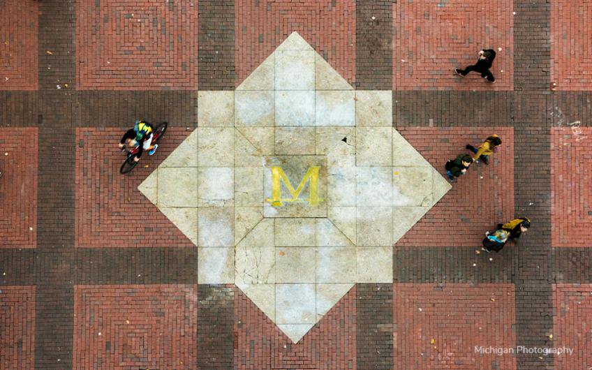 University of Michigan Diag from above